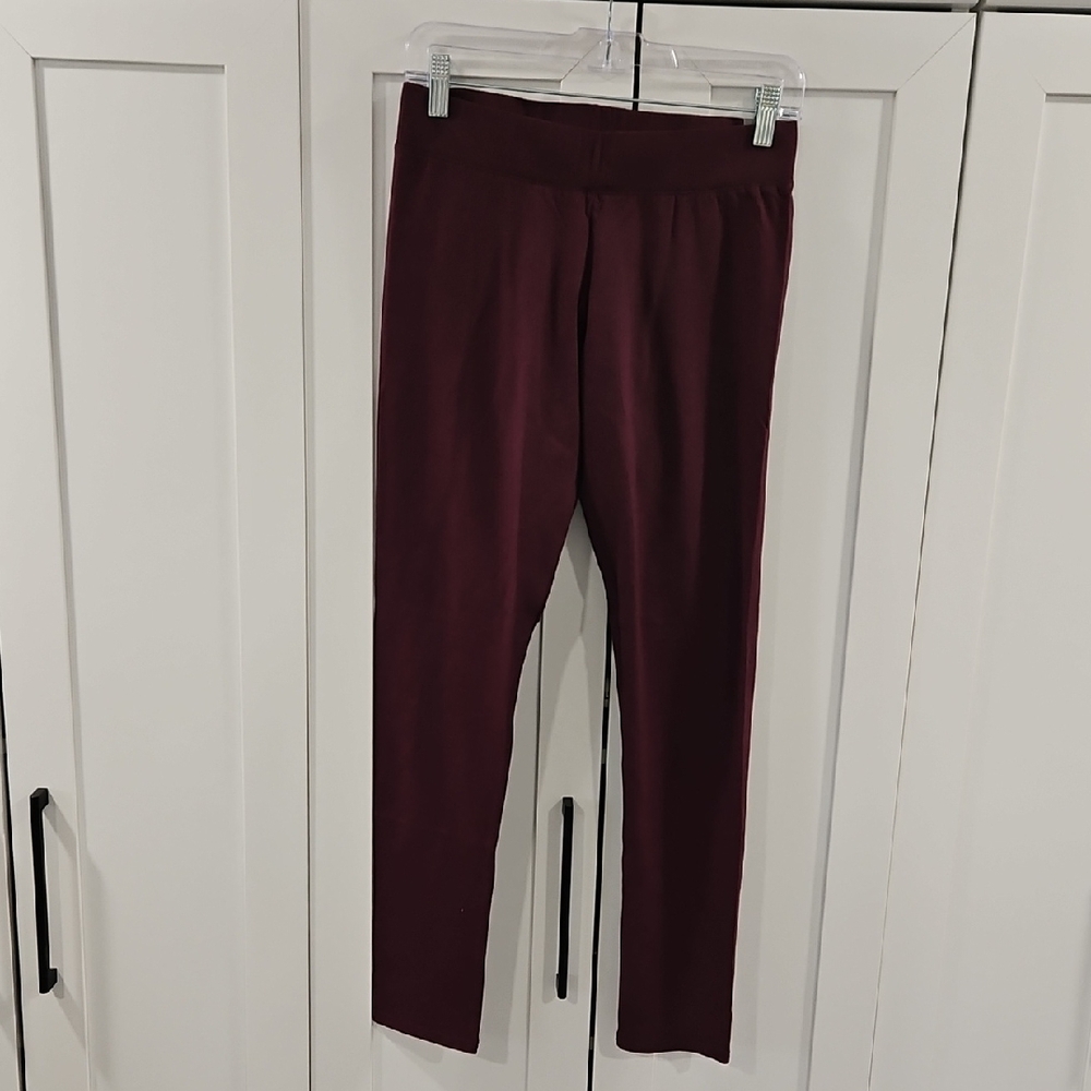 Aerie Burgundy Leghings Size Large long